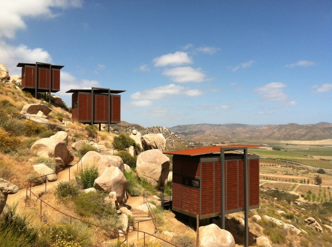 Cabins are simple and minimally impact the environment