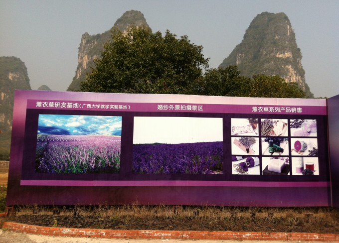 Development sign, Guilin, China